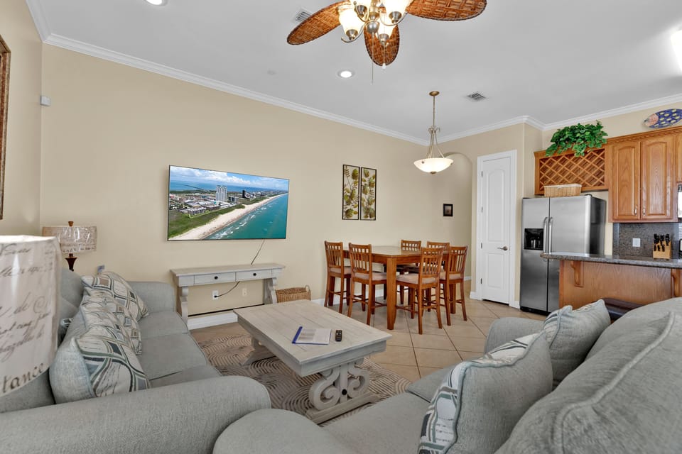 Settle into the bright and welcoming living space designed for relaxing, reconnecting, and making vacation memories together