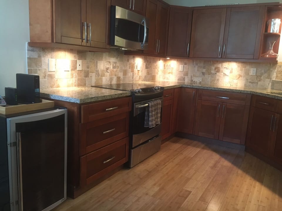 Updated Chef's Kitchen with GE Profile Appliances.