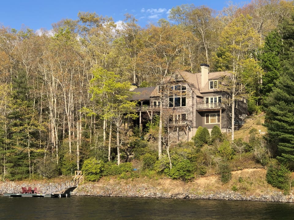 View of house from lake