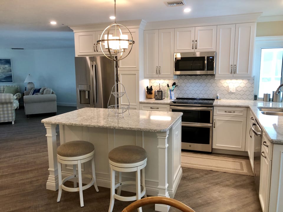 Newly Renovated Kitchen with Top of Line GE Profile appliances 