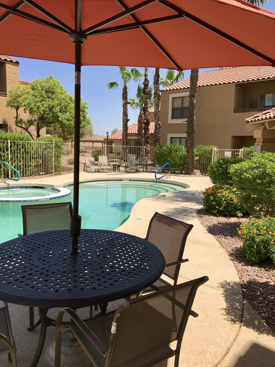 Heated pool 