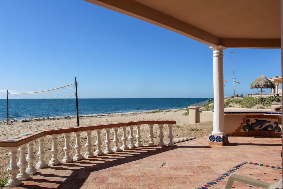 Main home beach patio area.