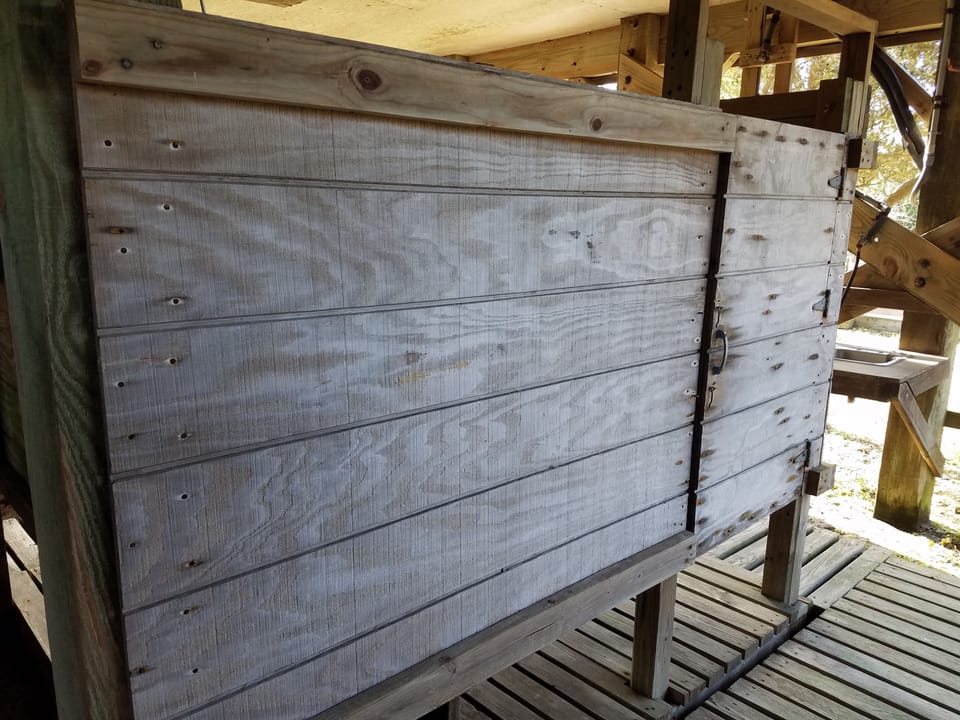 Enclosed Outside  Shower Entrance 