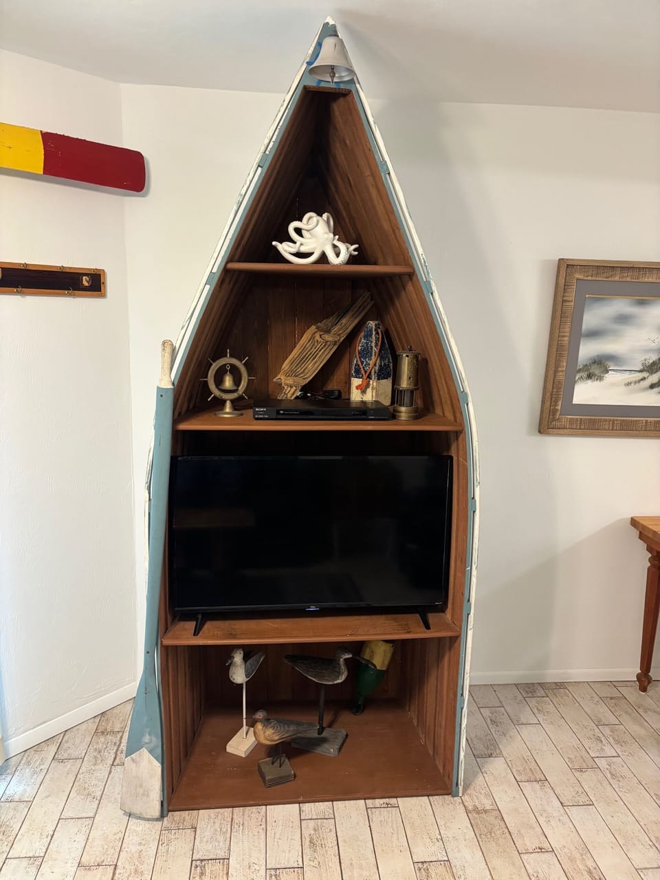 Hand-made entertainment center 
