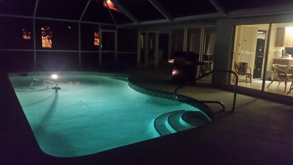 Pool at night