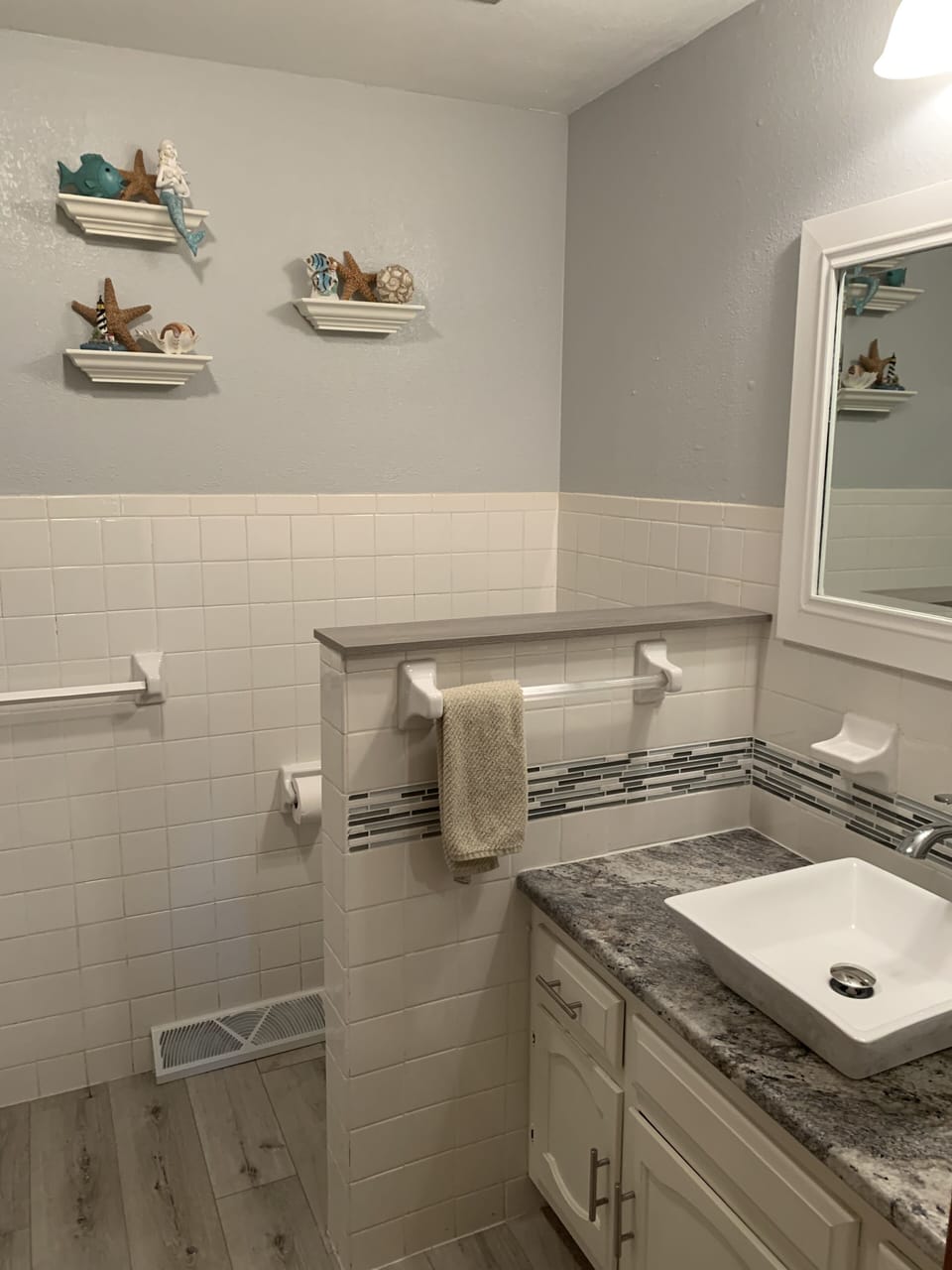 Main Level Full Size Bathroom with X-Large Shower