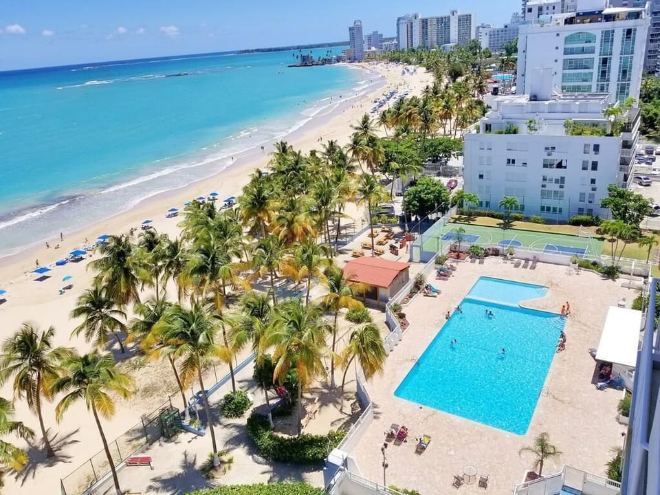 Pool view from the balcony