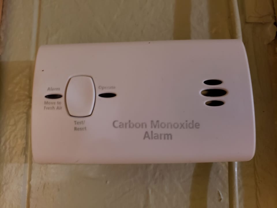 Carbon Monoxide detector in the hallway