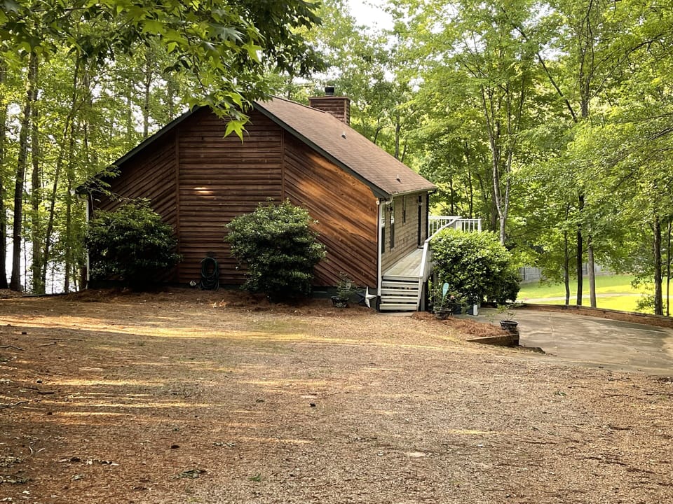 View from driveway