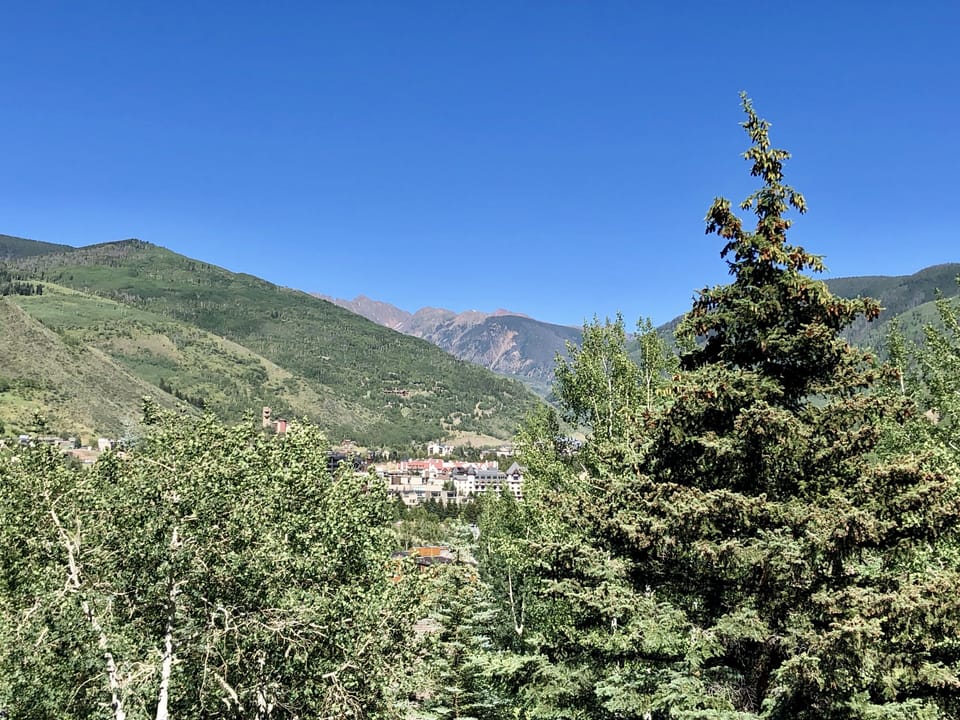 Summer view of Vail Valley from our front deck