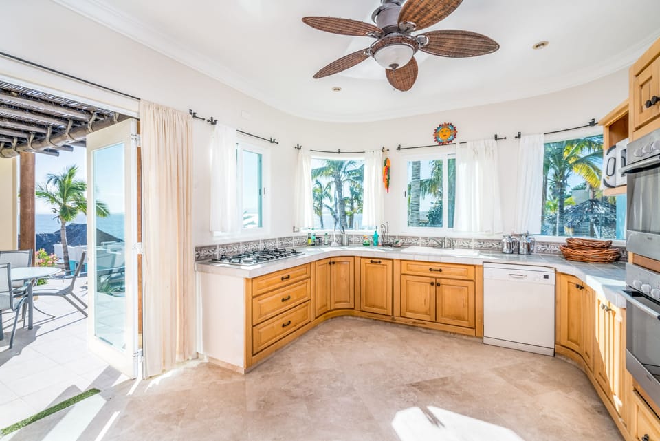Main House Kitchen and Patio off kitchen
