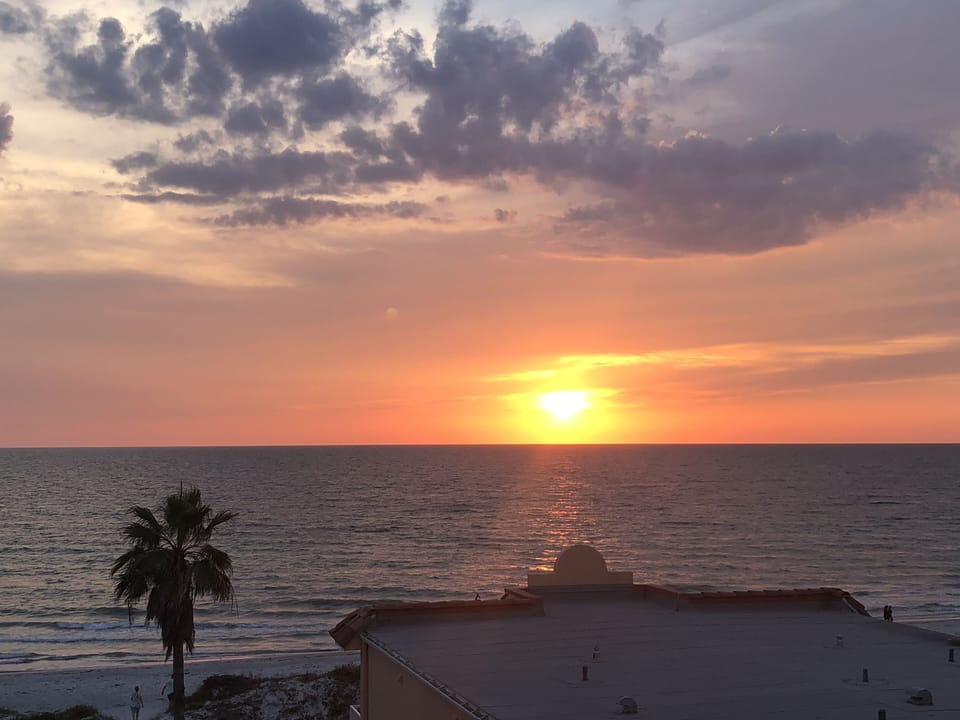Balcony sunset views