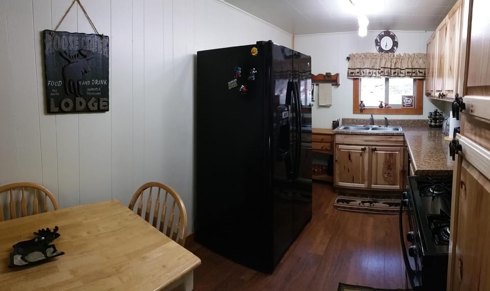 Dining area and kitchen