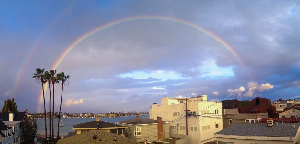 Can't guarantee you'll see this everyday but it was shot from apartment's roof.