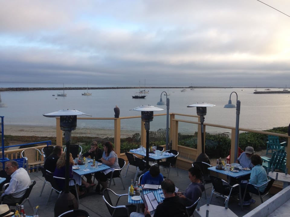 Sam's Chowder House inside or patio is a special treat, just an 11 minute walk. 