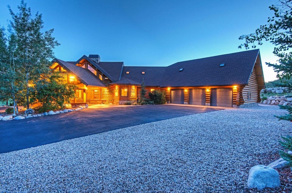 Ample parking space + garage + port cochere 