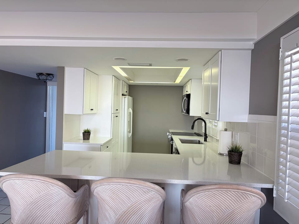 Remodeled kitchen.