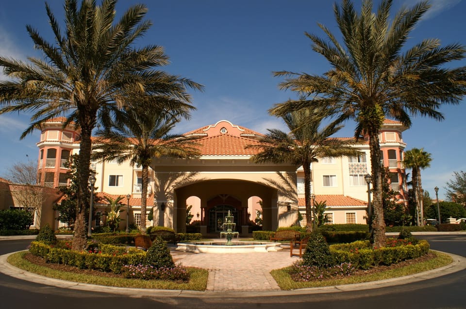 Main entrance for checkin, reception desk