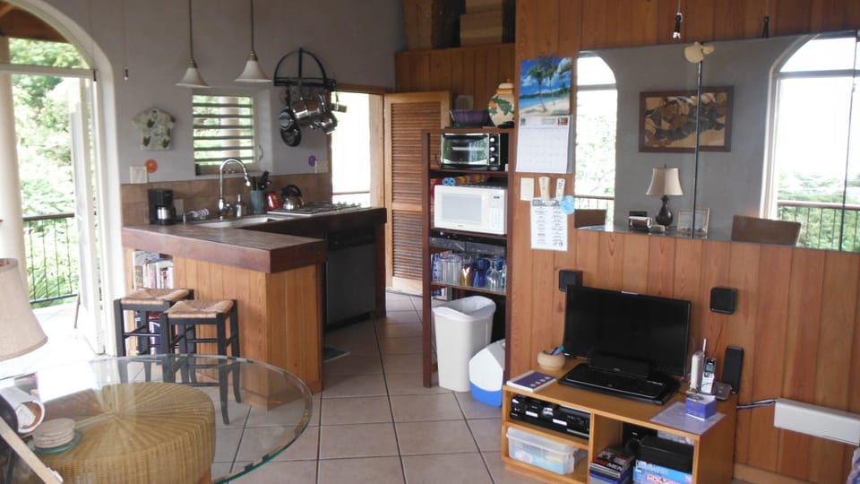LIVING AREA AND KITCHEN
