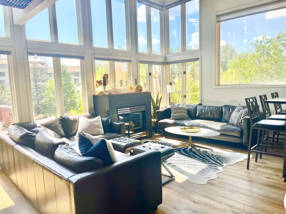 72 windows make this rental light and bright