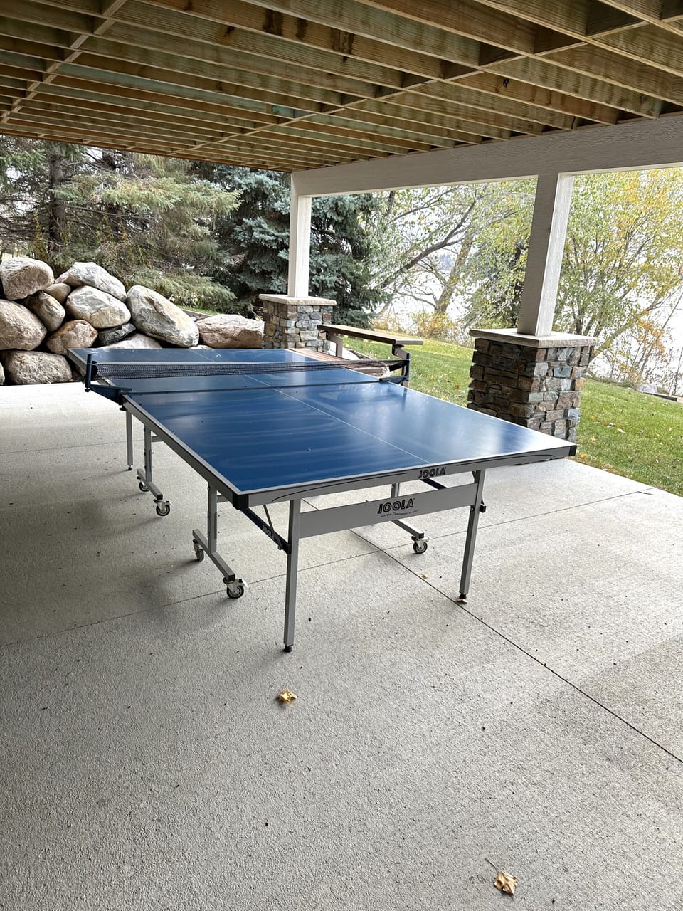 Ping pong table for fun challenges!
