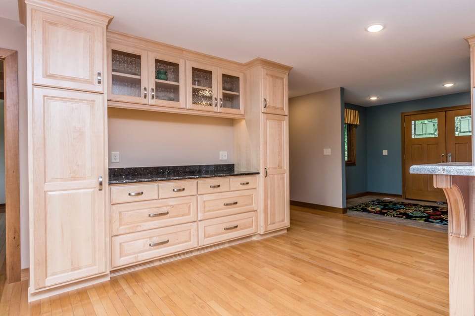 Cupboard and extra counter space!