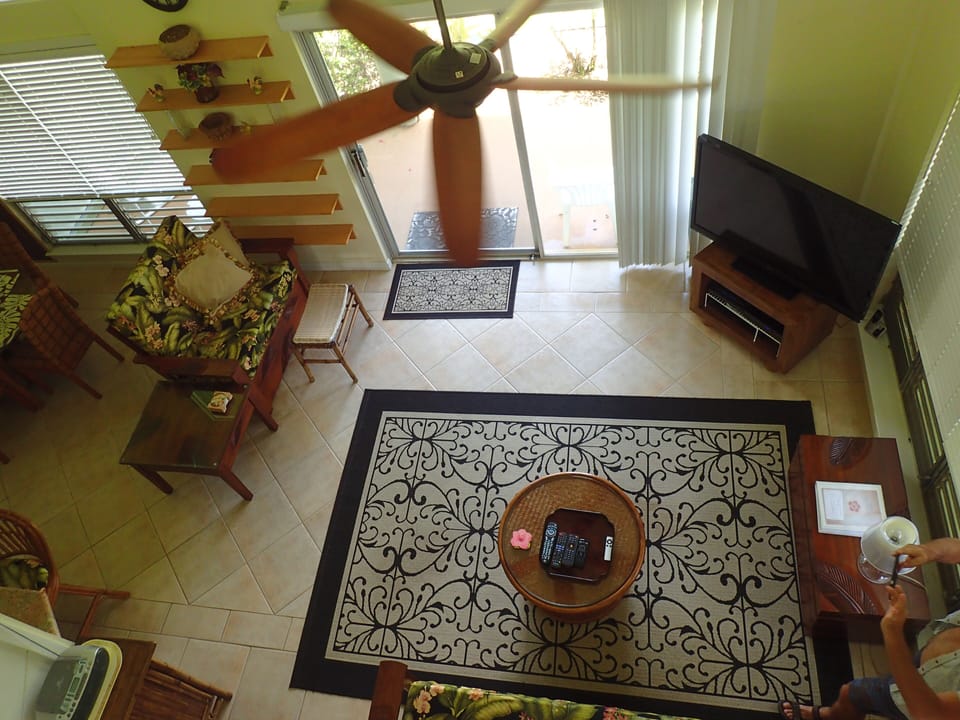 View from the upstairs hallway