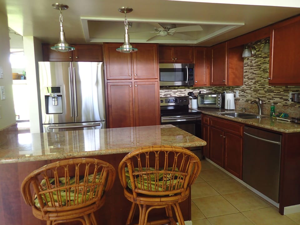 Fully stocked kitchen