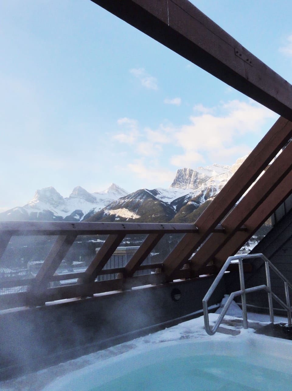 360 degree views from one of three shared hot-tubs in the building complex