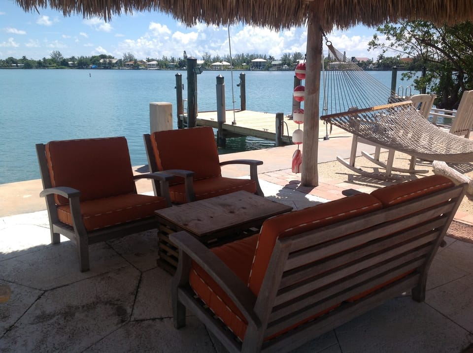 This will be your favorite spot, always cool, comfortable breezes off the bay.
