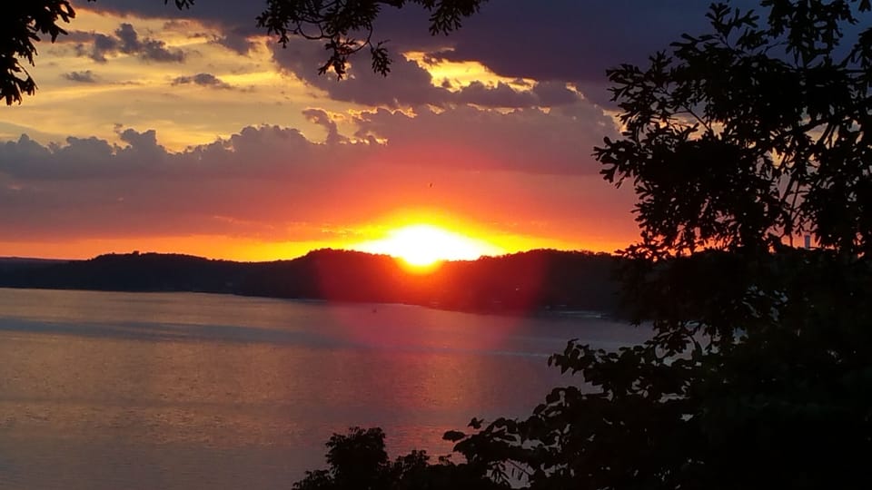 Main Channel Sunset. View from the pool deck.
