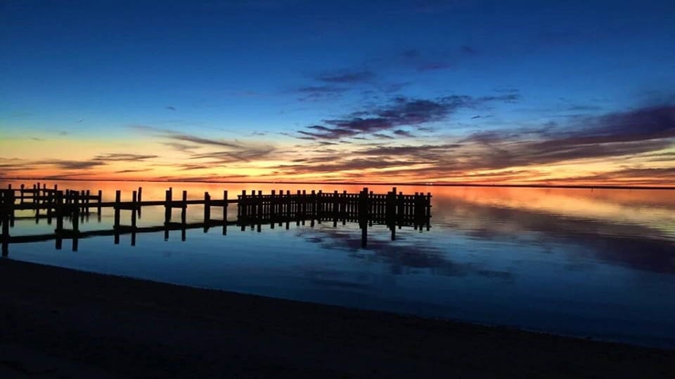 Enjoy the many spectacular sunsets from the bay gazebo at the end of the street.