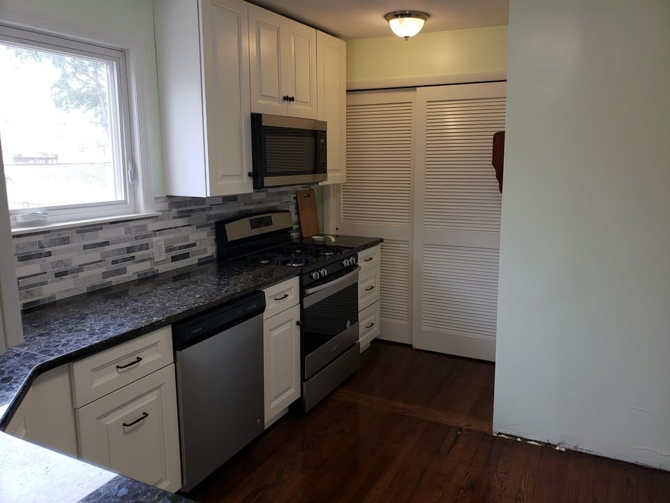 The new kitchen includes an on-demand hot water system and appliance package
