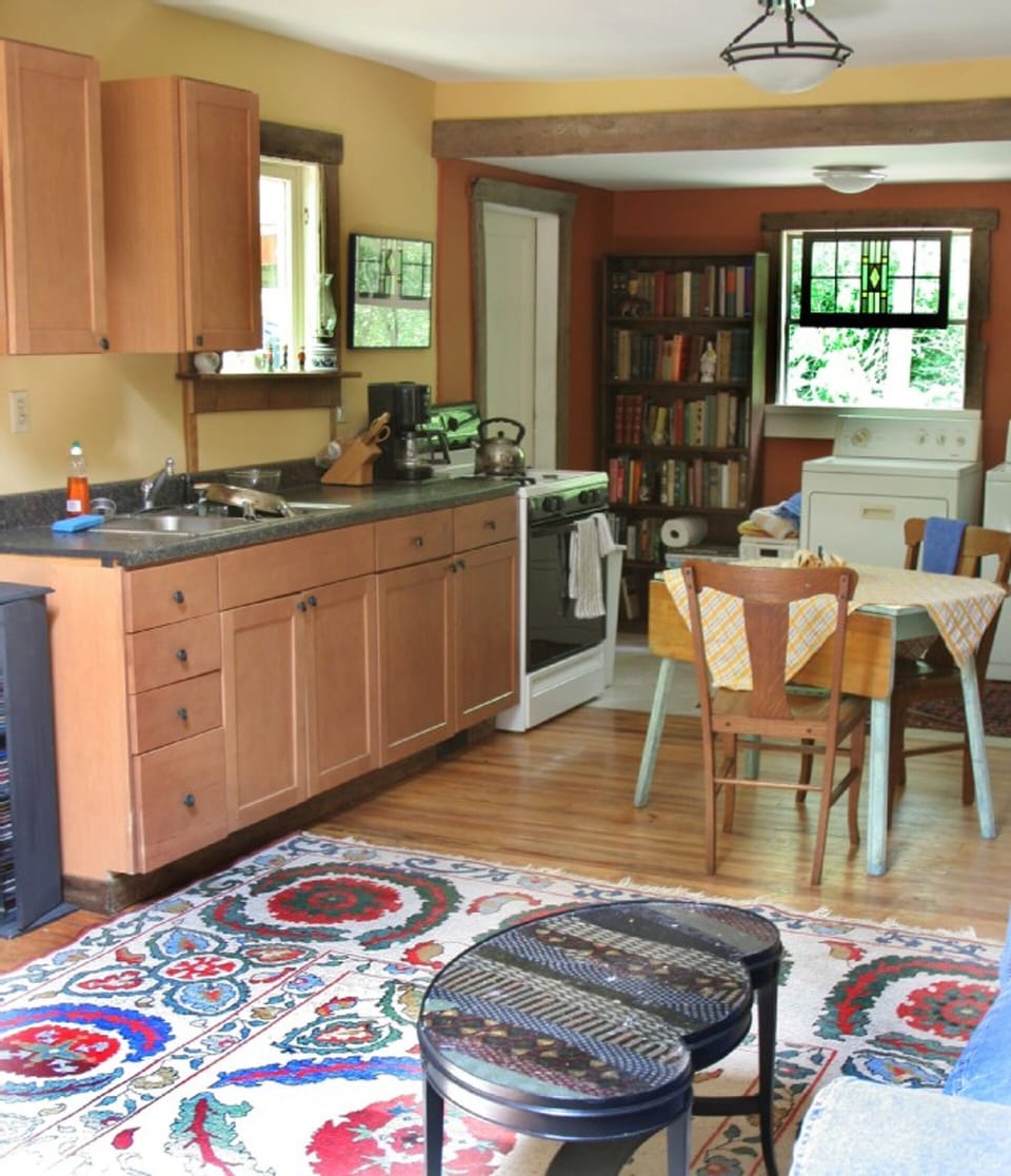 View of the kitchen area