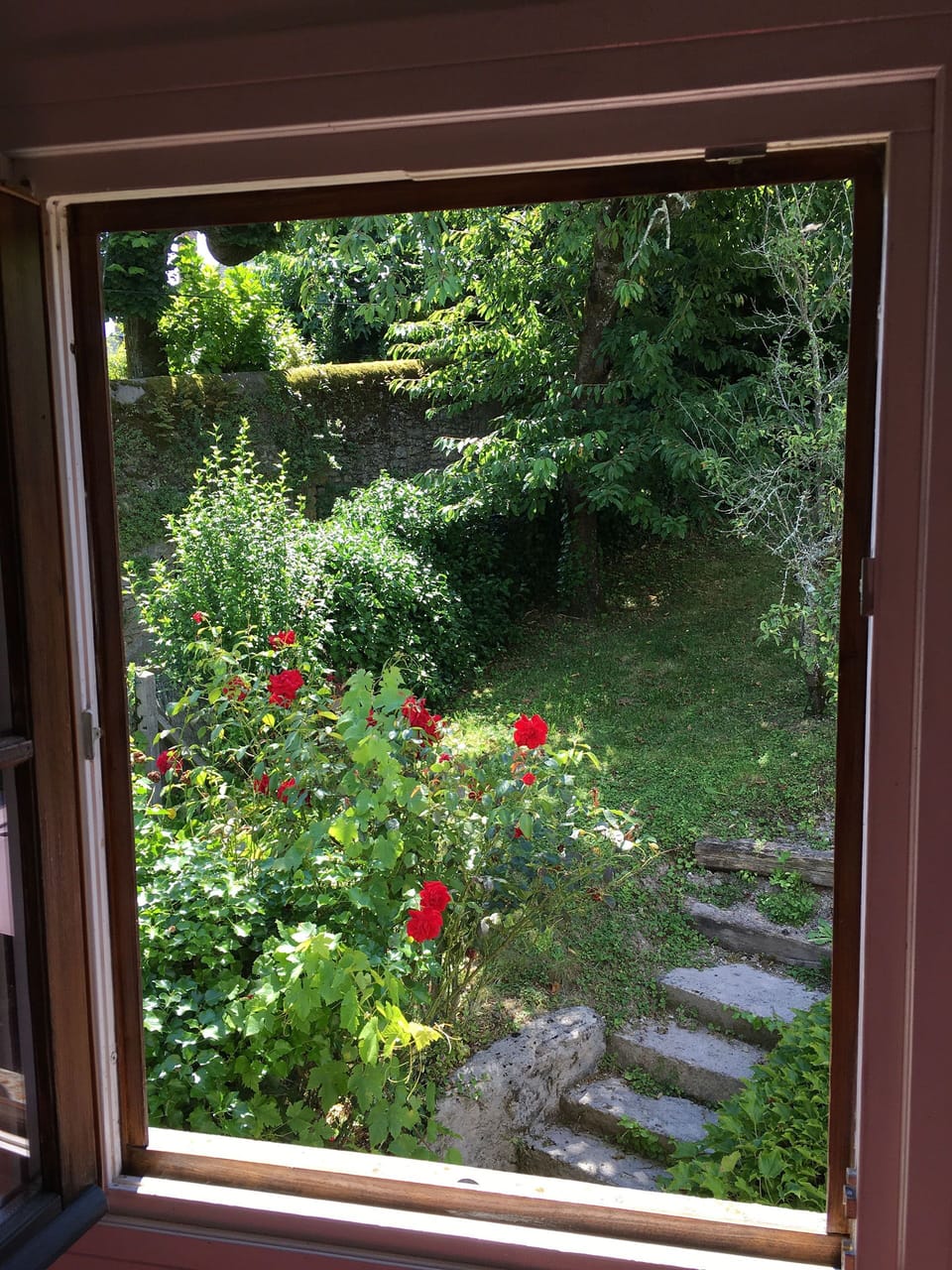 staircase window to back garden