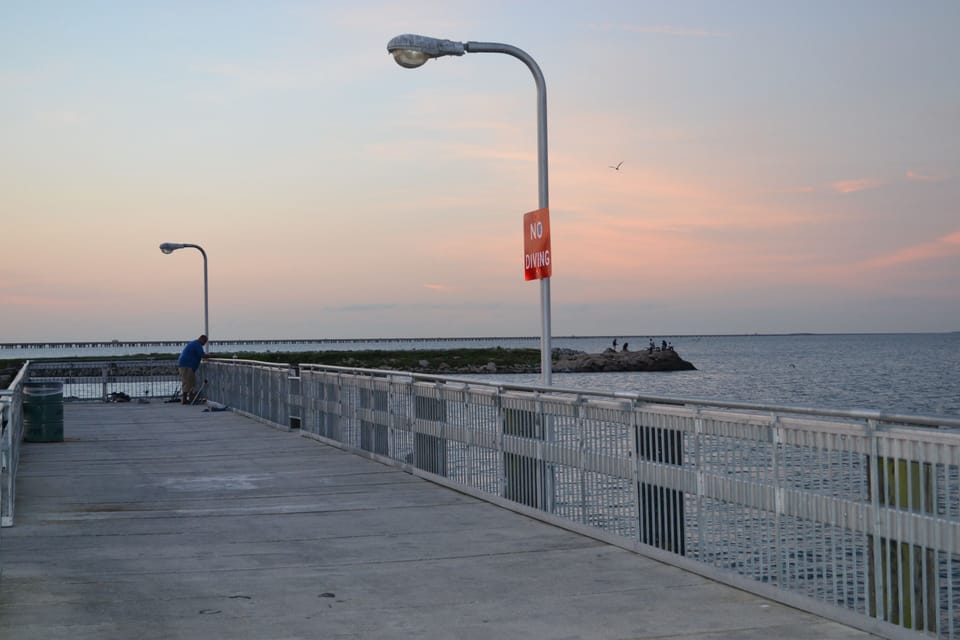 Pier at Bonnabel Boat Launch on Lake Pontchartrain