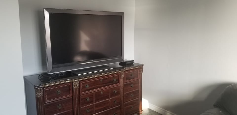 TV with video games and dvd player