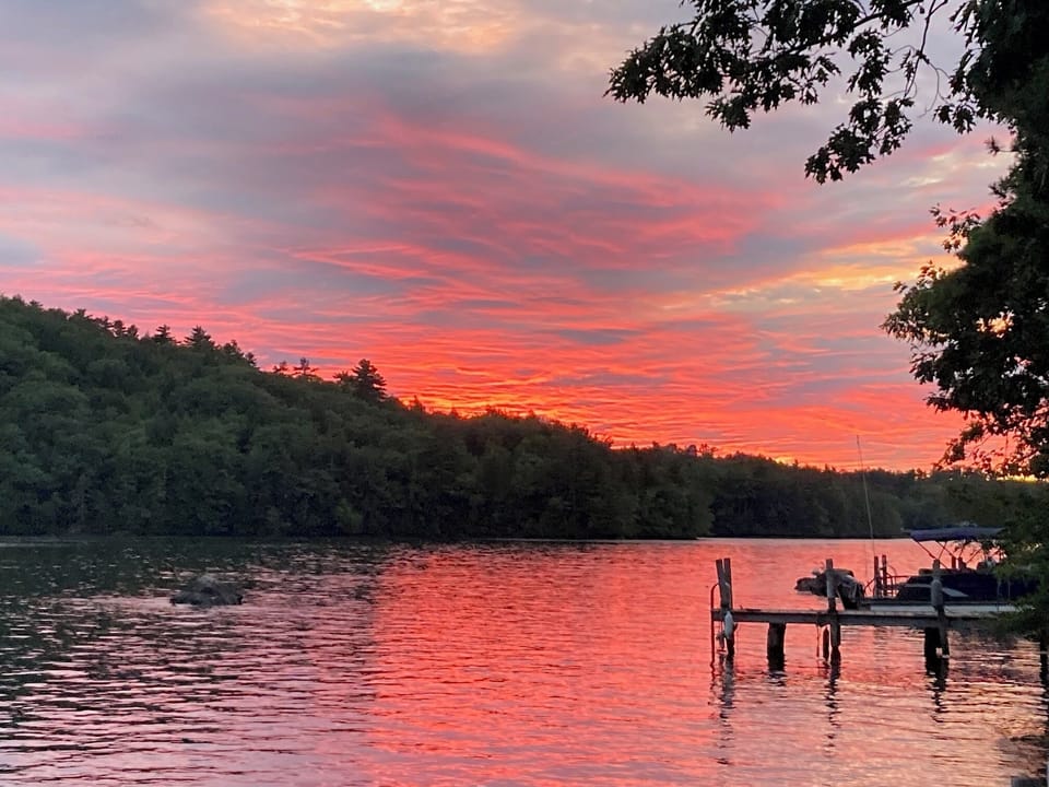 View from dock to the west 