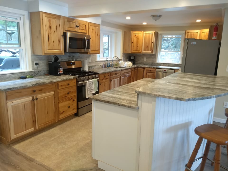 large kitchen area 