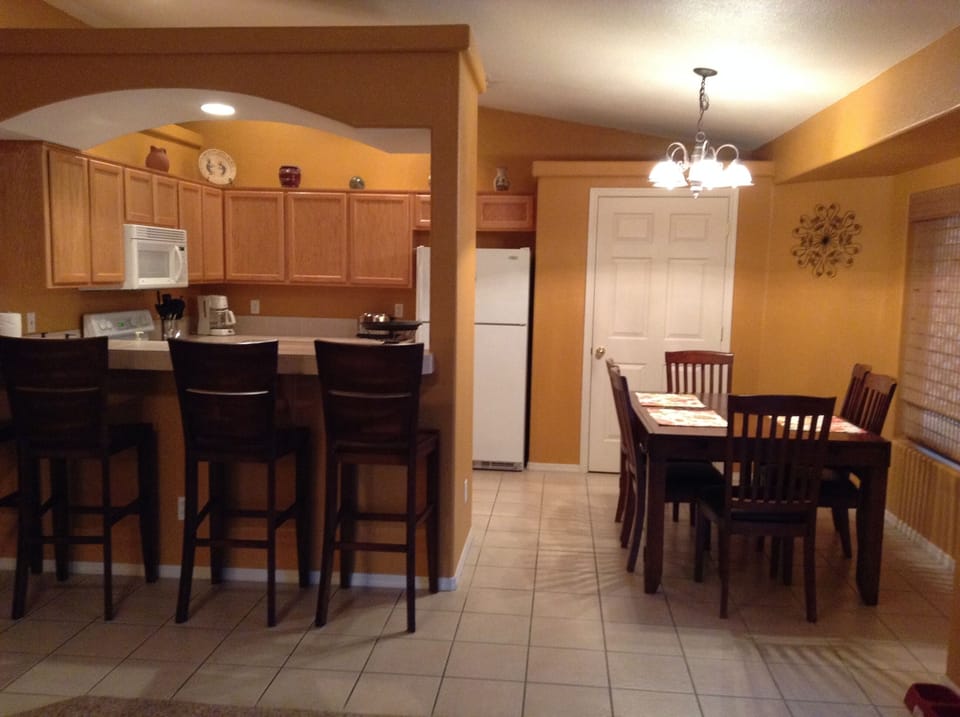 kitchen and dining table
