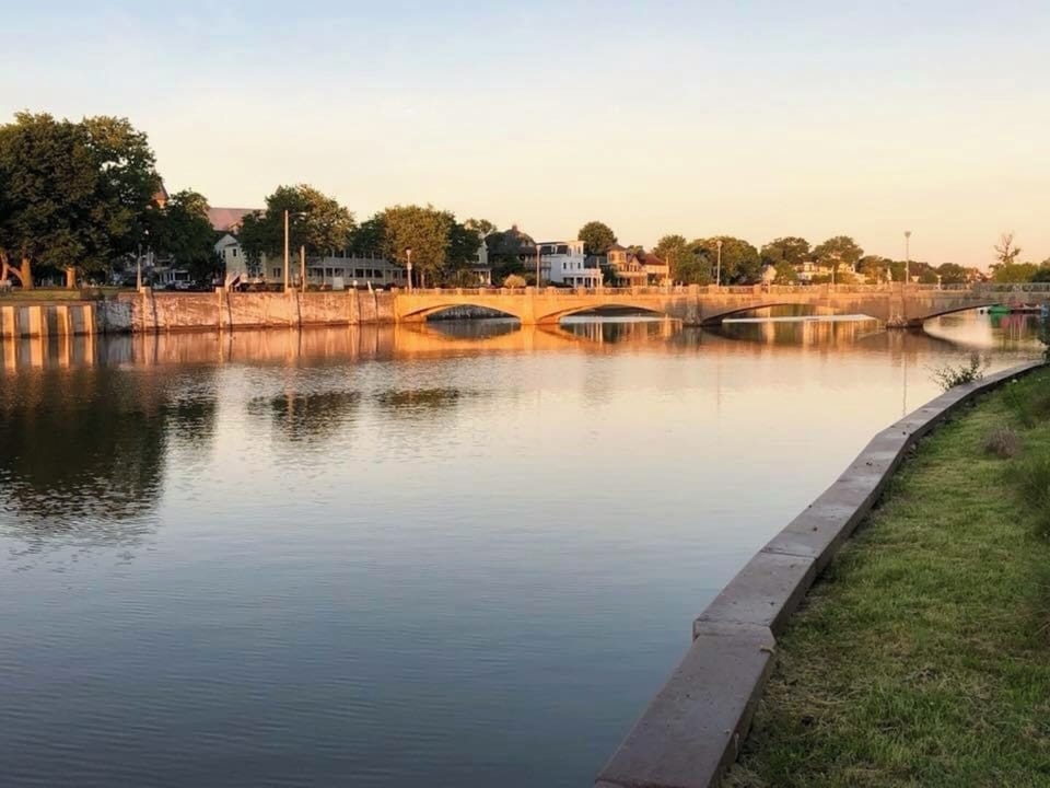 Walking bridge over Wesley Lake to great fun and nightlife in Asbury 