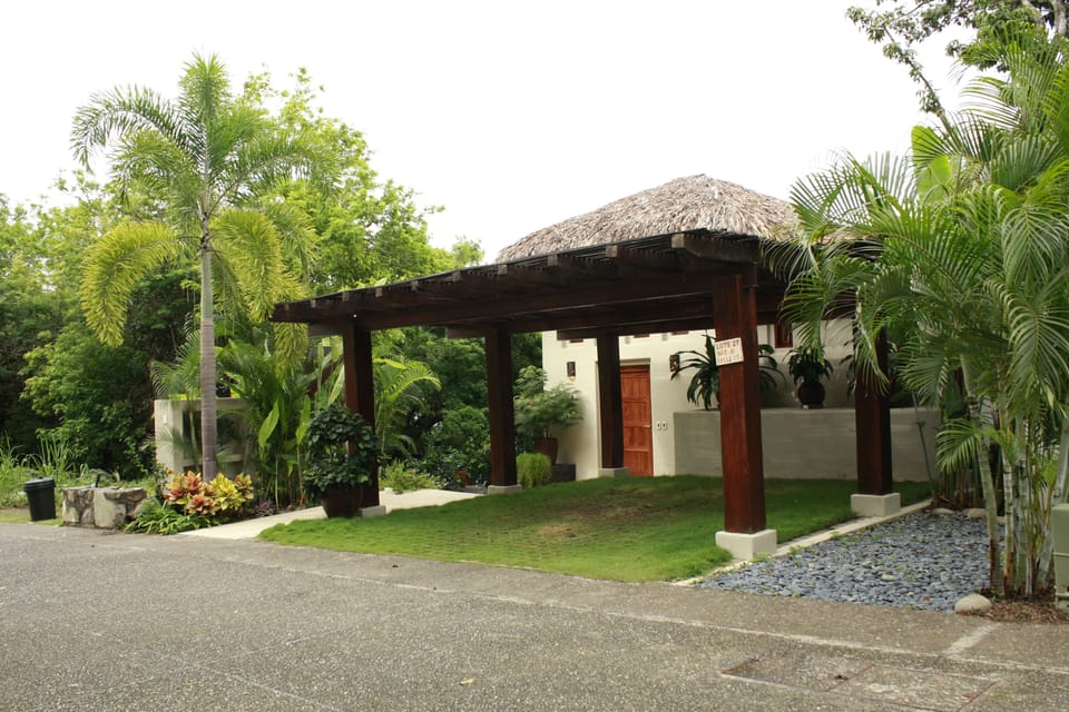 Covered Parking and Entrance