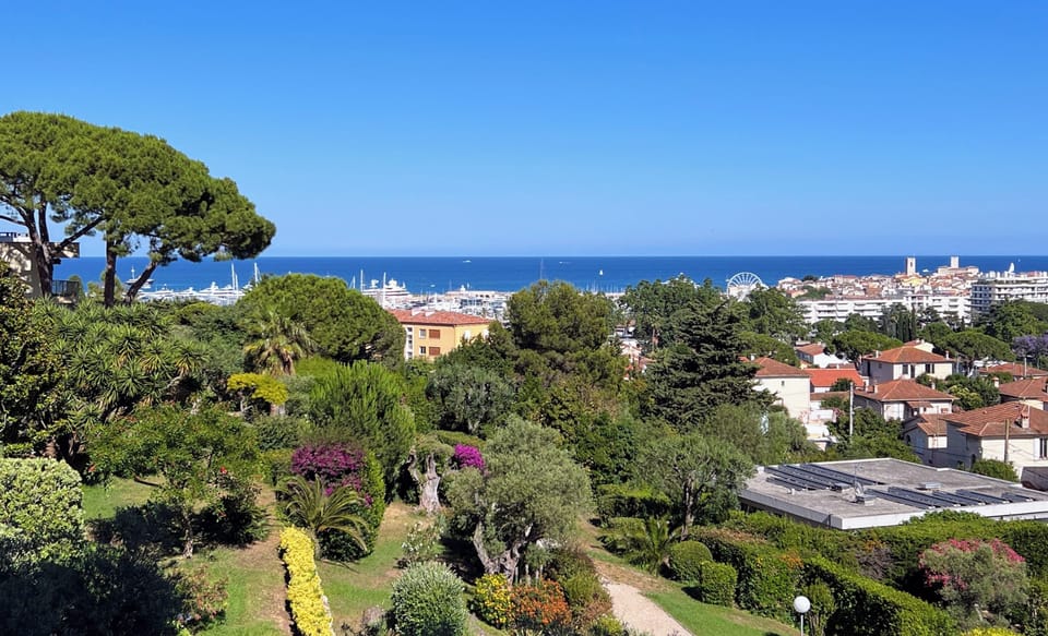 View of Port and Old Town Antibes from balcony