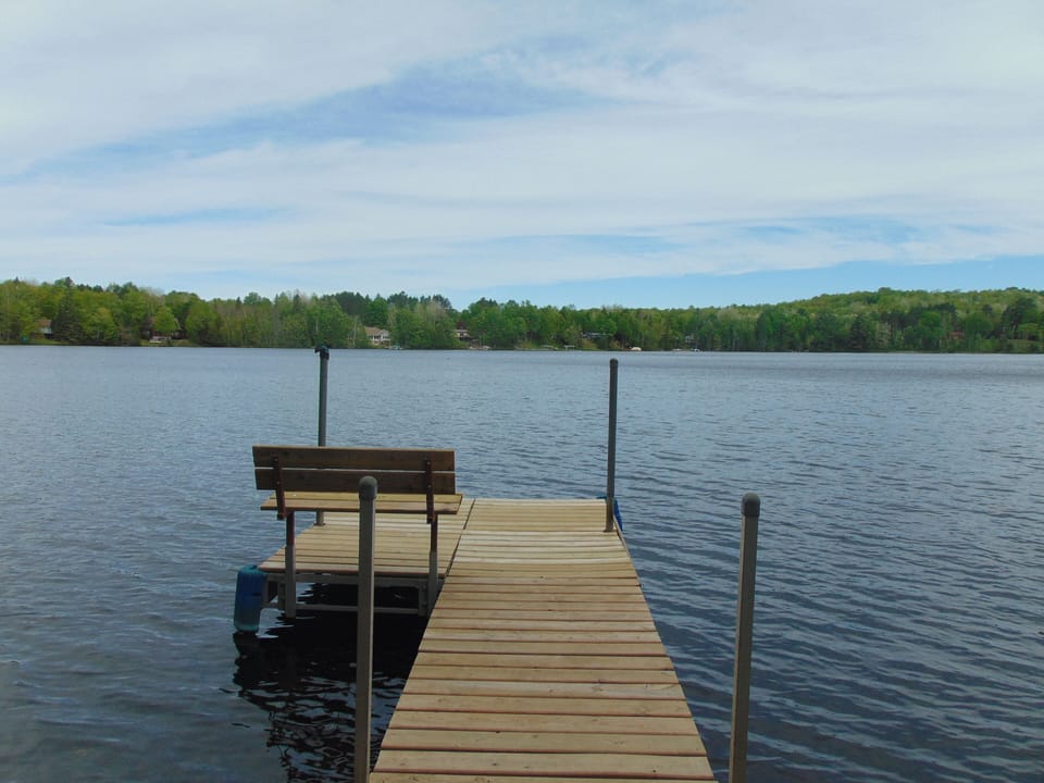 New dock with bench! Private!