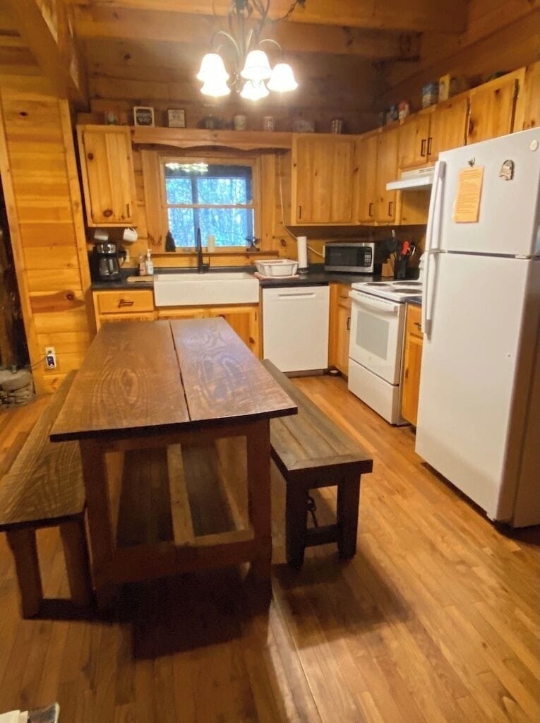 Side view of kitchen