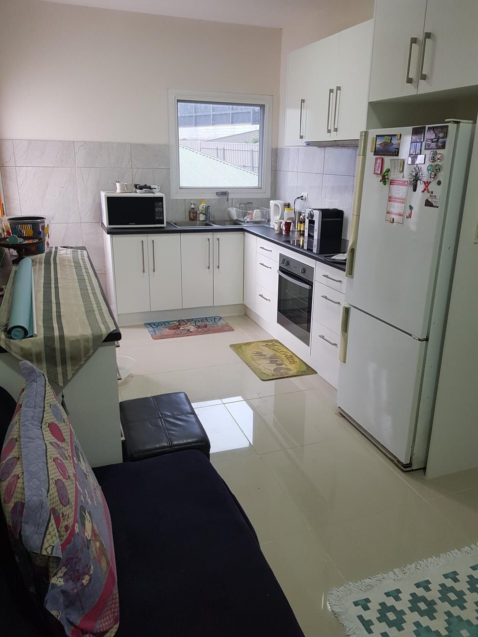 a fully equipped kitchen