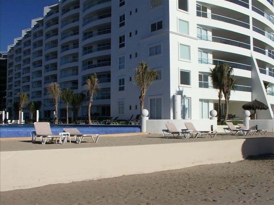Building view from beach