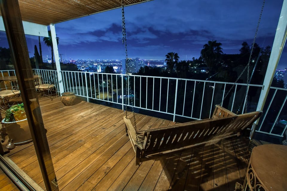 Balcony looking out at Hollywood!