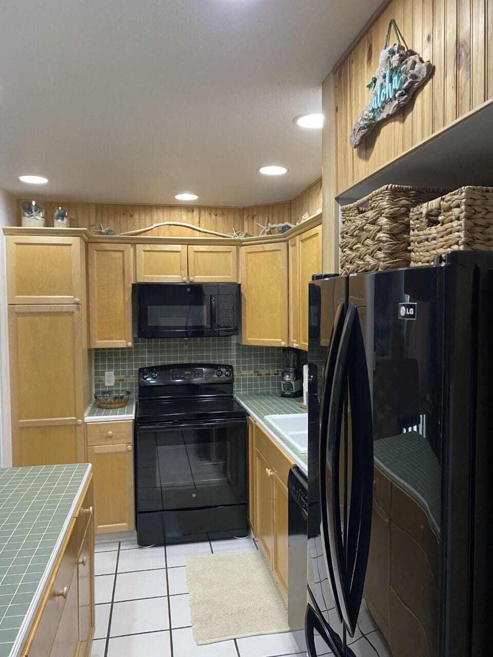 Kitchen has all that is needed for your home away from home 