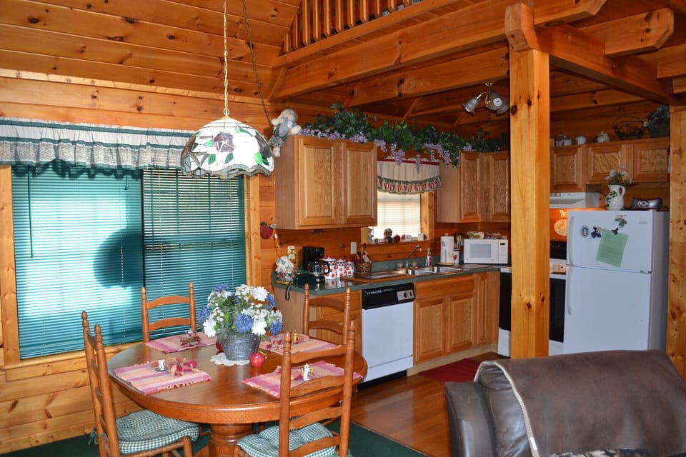 Dining and kitchen area